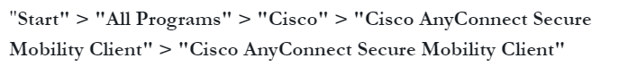 path to open cisco anyconnect in mac