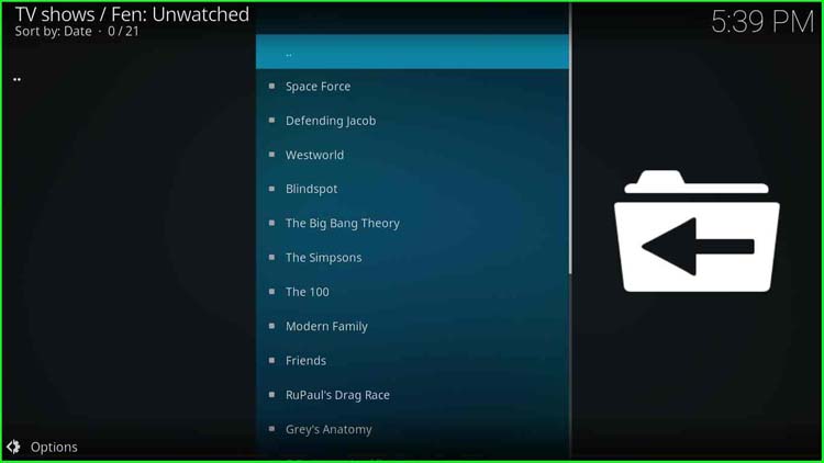 FEN TV Shows categories