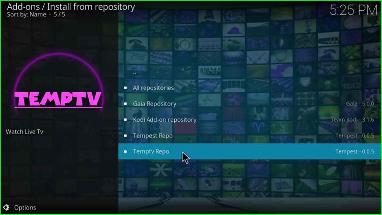 Temptv Repo