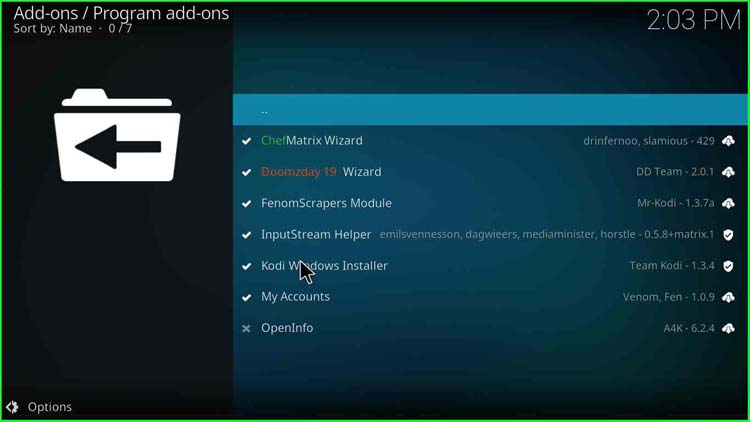 Program addons