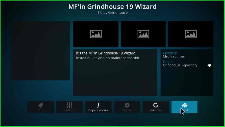 Install Grindhouse Wizard