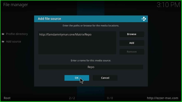 Add Matrix Build File Source