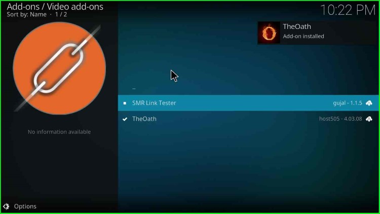TheOath Add-on Installed