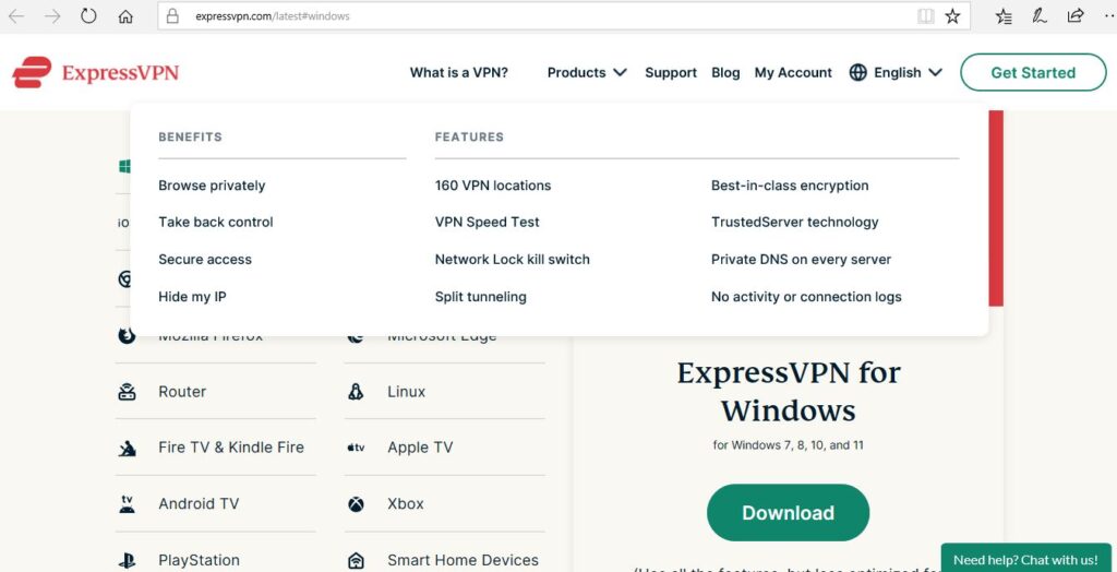 Download ExpressVPN for Windows