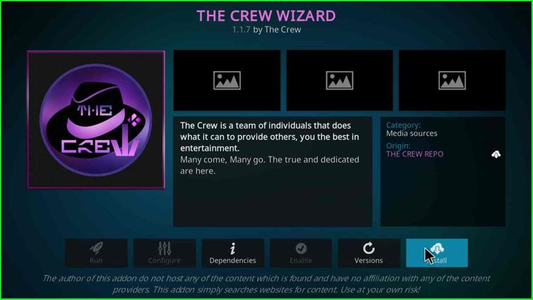 Install The Crew Wizard