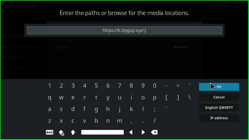 Enter SlyGuy repo URL