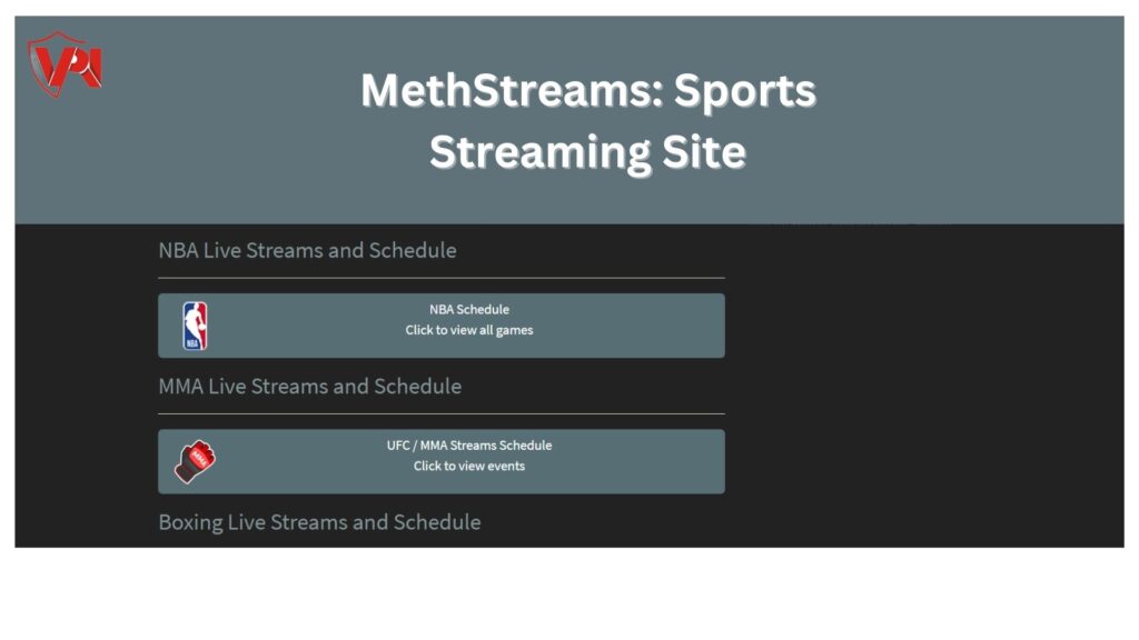 MethStreams site