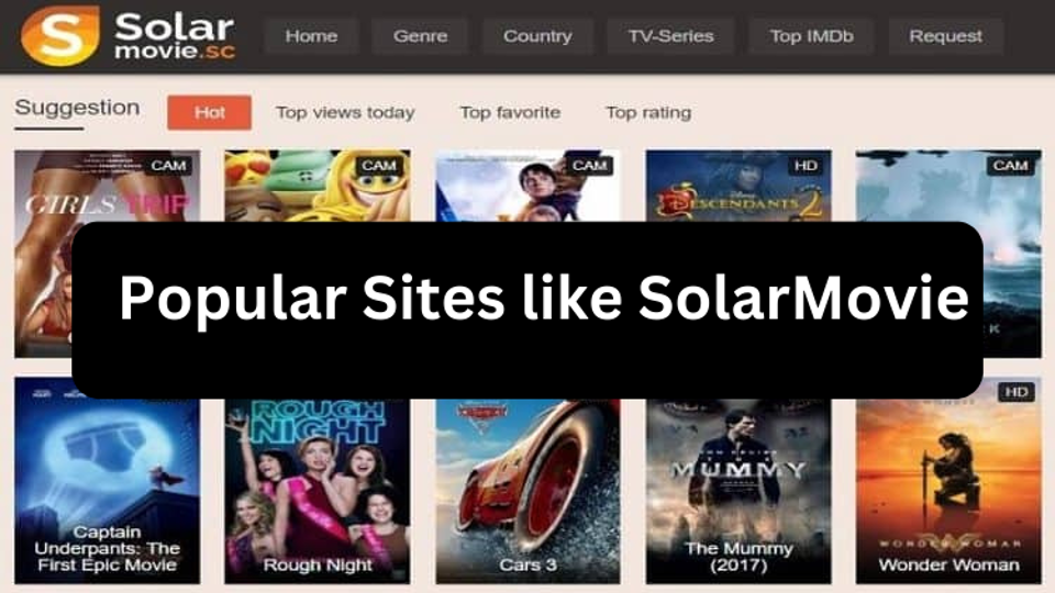Popular sites like SolarMovie