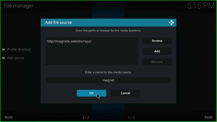 Give source name magnet
