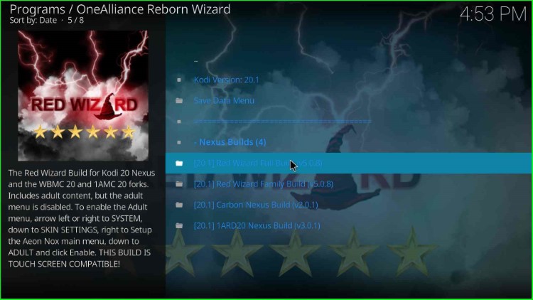 Select Red Wizard Build