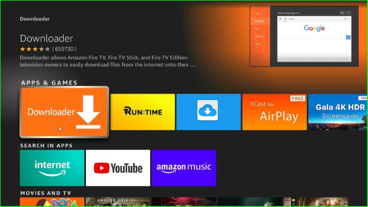 Choose Downloader app