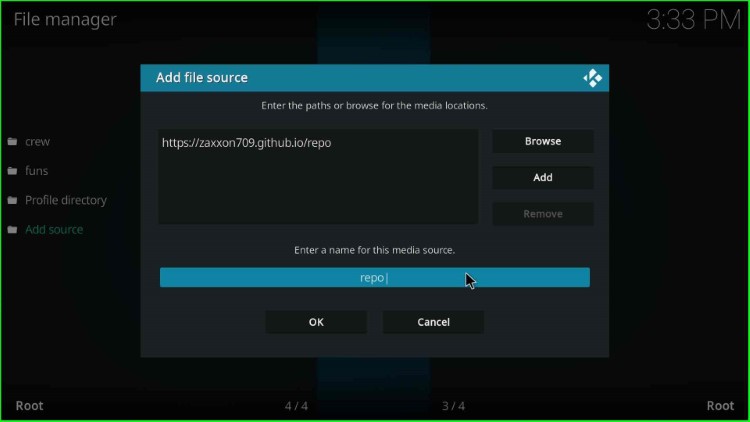 Change the source name