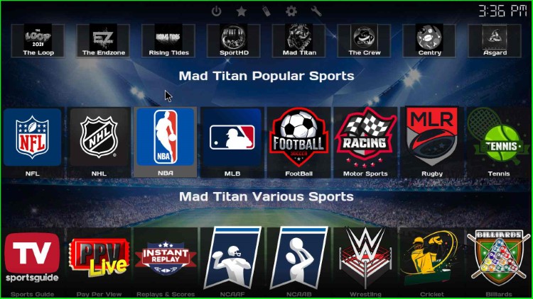 Game on Kodi Build Screenshot