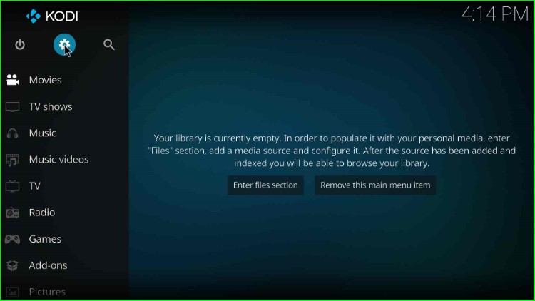 Click on Kodi Settings