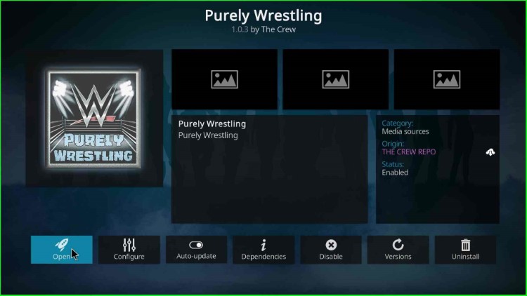 Open the Purely Wrestling addon