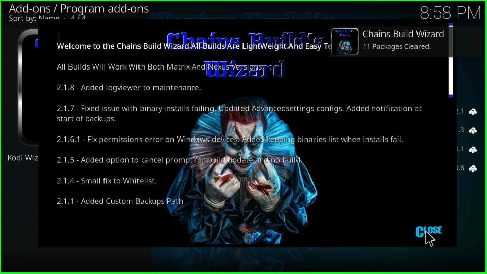 COAtastic Kodi Build Screenshot