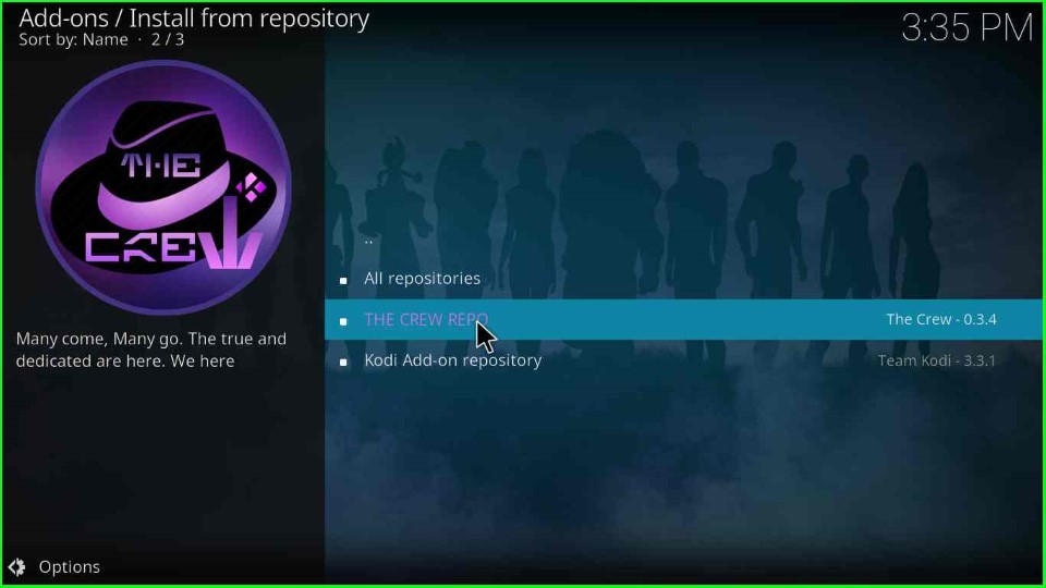 Hit The Crew Repo option