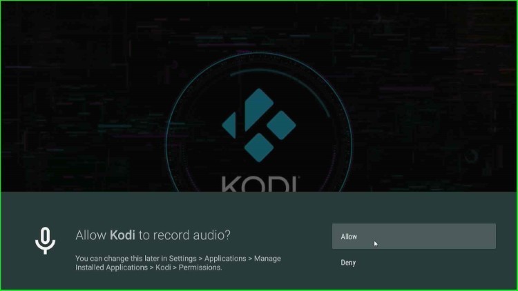 Allow Kodi to Record Audio