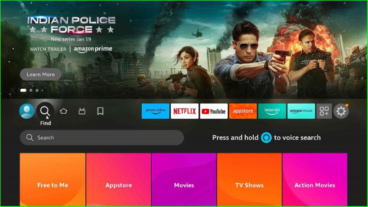 Click on Find key