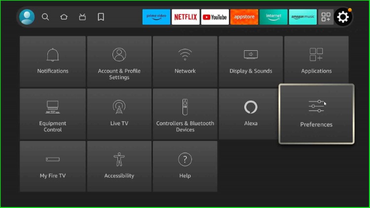 Open Preferences