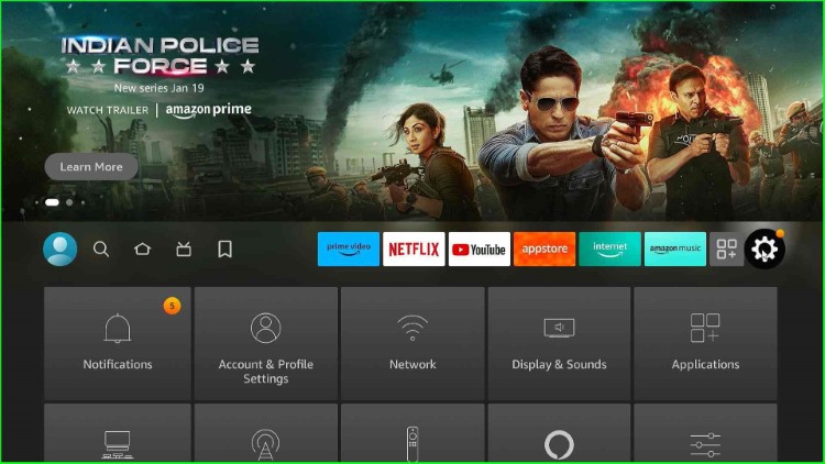 Choose Firestick Settings