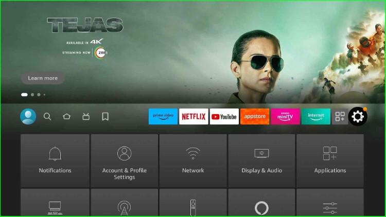 Click on Firestick Settings
