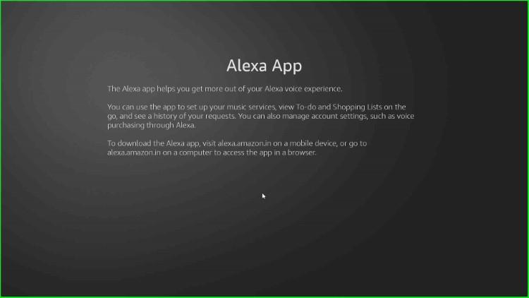 Download Alexa app and enjoy streaming