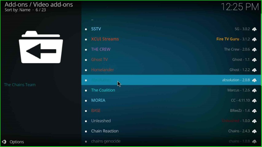 Choose Absolution addon