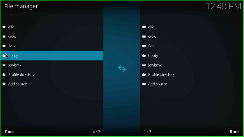 hooty source added on File manager