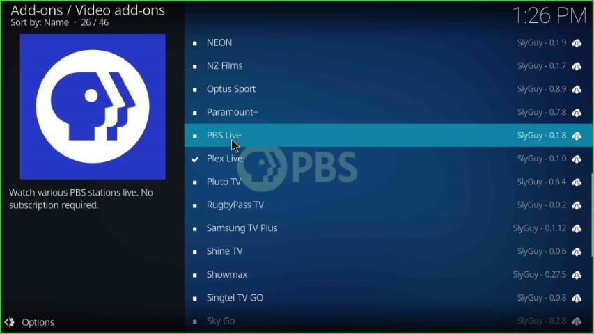 Select PBS Live