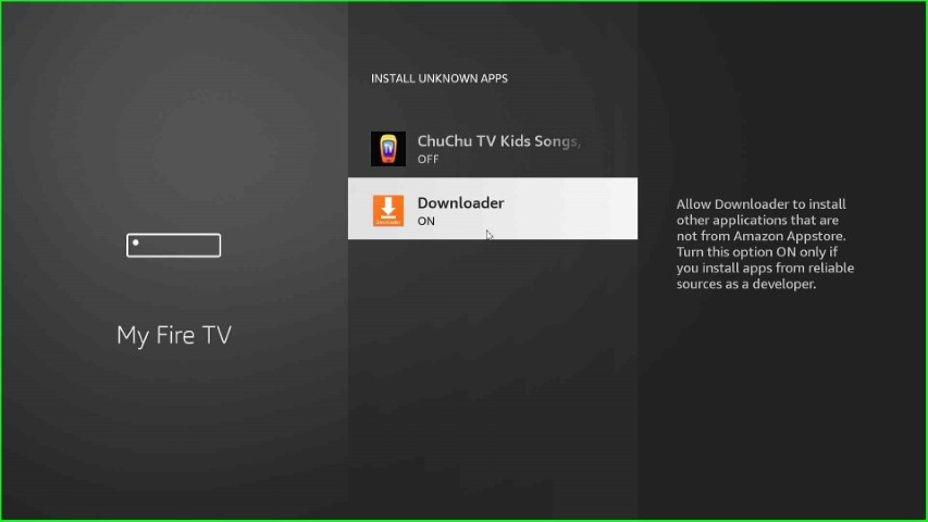 Turn on Downloader option