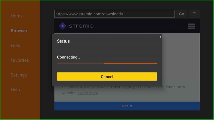 Again, wait for connection