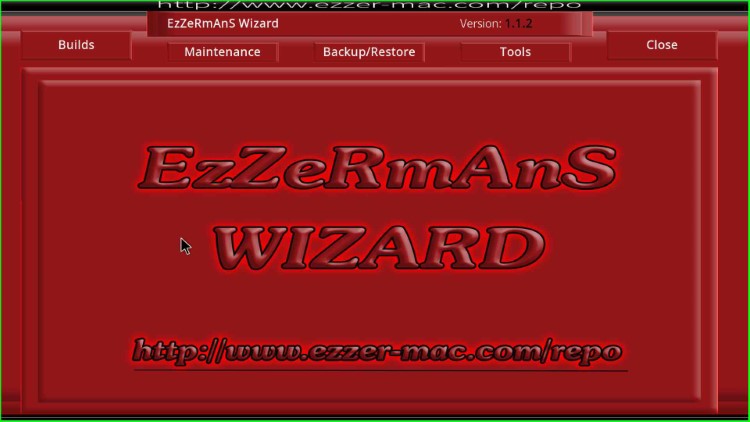 EzzerMans Wizard screen appears