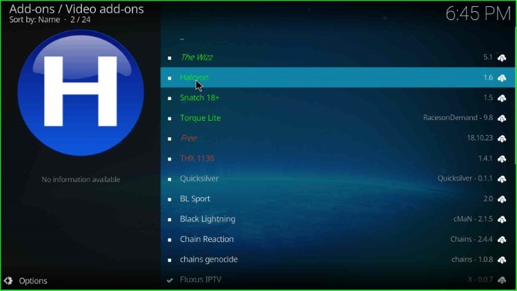 Select Halcyon addon