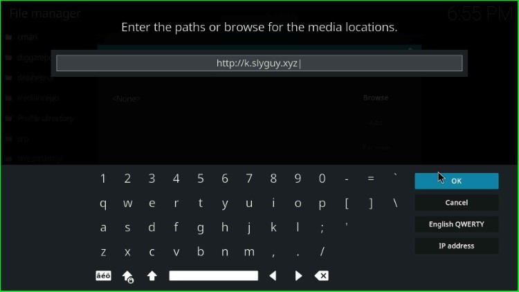 Enter SlyGuy repo URL